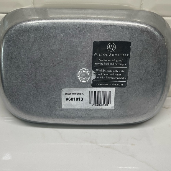 Wilton Armetale Silver 'Bless This House' Tray - Picture 3 of 3